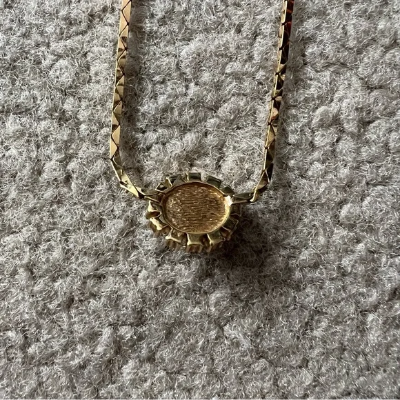 Vintage 1980s Christian Dior Signed Swarovski Crystal Faux Pearl Gold Necklace - Picture 10 of 16